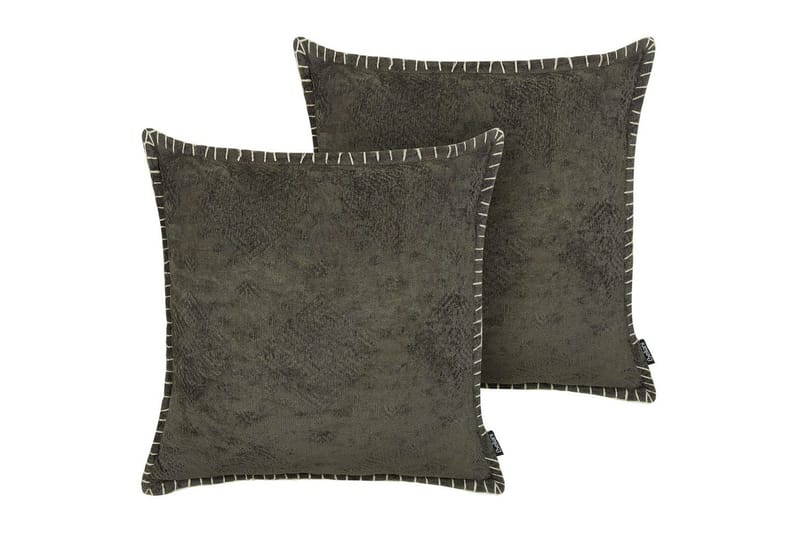 Prydnadskuddar Melur set om 2 Grå, Grå