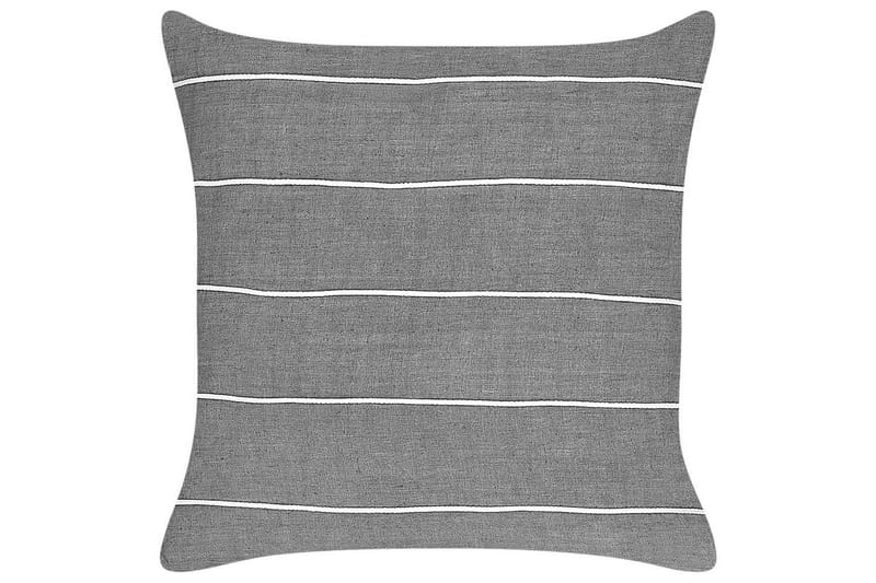 Prydnadskuddar Milas set om 2 Grå/vit - Grå/vit - Textil & mattor - Filtar, kuddar & plädar - Utekudde