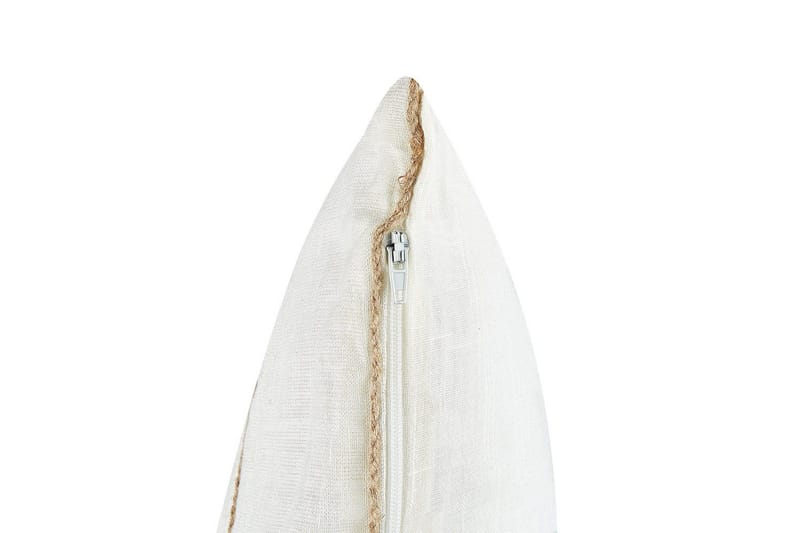 Prydnadskuddar Milas set om 2 Vit/Beige - Vit/Beige - Textil & mattor - Filtar, kuddar & plädar - Utekudde