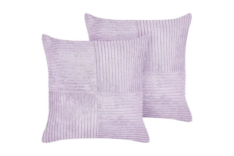Prydnadskuddar Millet set om 2 Violett, Fyrkantig - Violett, Fyrkantig - Textil & mattor - Filtar, kuddar & plädar - Utekudde