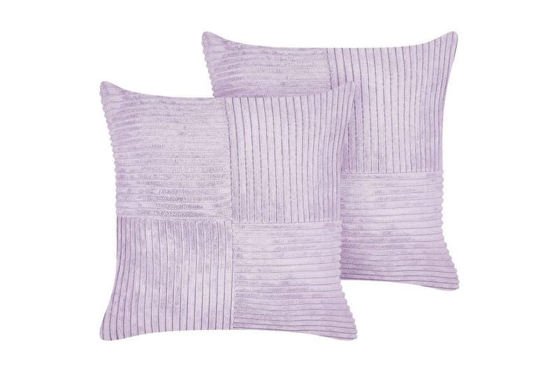 Prydnadskuddar Millet set om 2 Violett, Fyrkantig - Violett, Fyrkantig - Textil & mattor - Filtar, kuddar & plädar - Utekudde