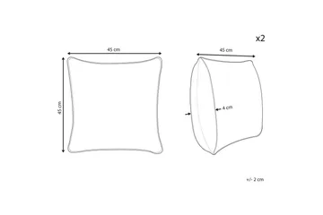 Prydnadskuddar Mingora set om 2 - Textil & mattor - Filtar, kuddar & plädar - Utekudde