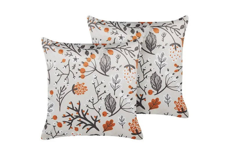 Prydnadskuddar Montbretia set om 2, undefined