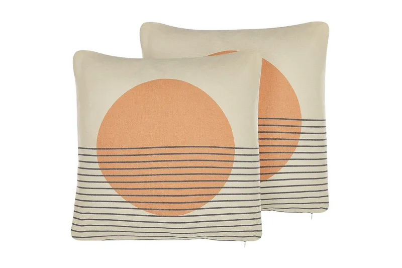 Prydnadskuddar Moonflower set om 2, undefined