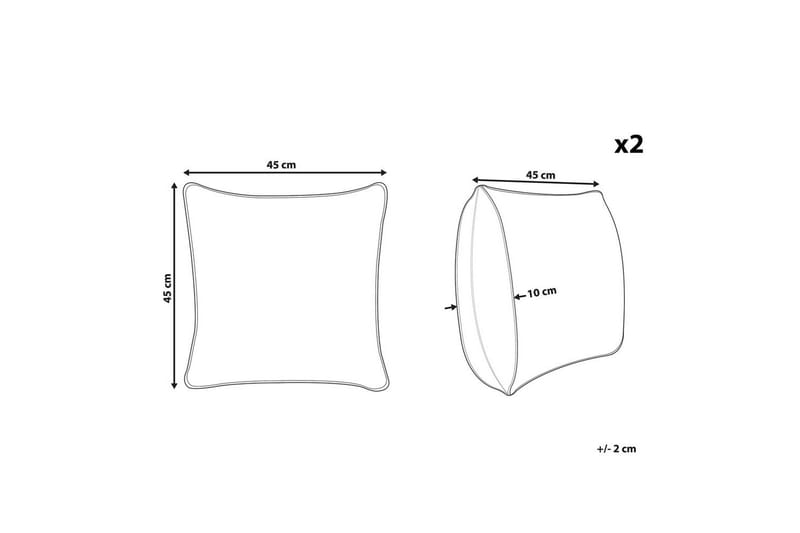 Prydnadskuddar Mudanya set om 2 - Textil & mattor - Filtar, kuddar & plädar - Utekudde
