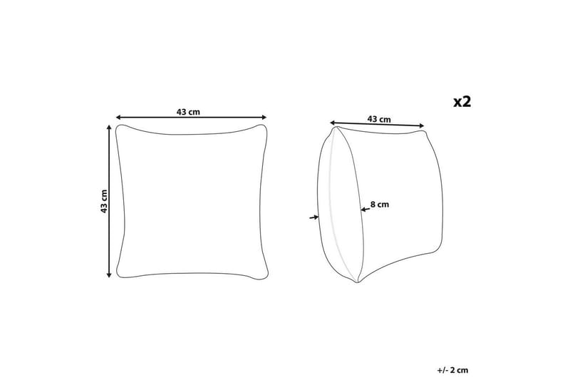 Prydnadskuddar Narcissus set om 2 - Textil & mattor - Filtar, kuddar & plädar - Utekudde