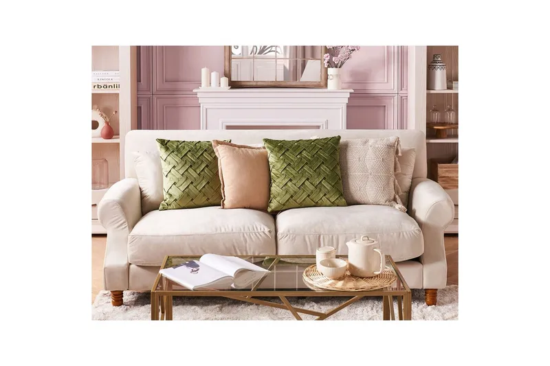 Prydnadskuddar Narcissus set om 2 - Textil & mattor - Filtar, kuddar & plädar - Utekudde