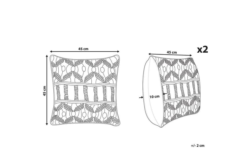 Prydnadskuddar Nicaea set om 2 - Textil & mattor - Filtar, kuddar & plädar - Utekudde