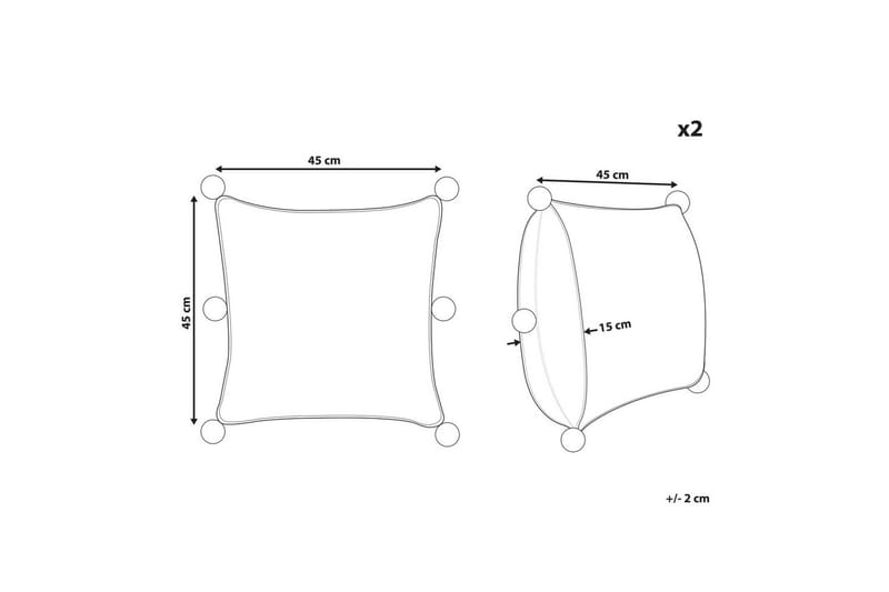 Prydnadskuddar Ocotea set om 2 - Textil & mattor - Filtar, kuddar & plädar - Prydnadskudde & kuddfodral