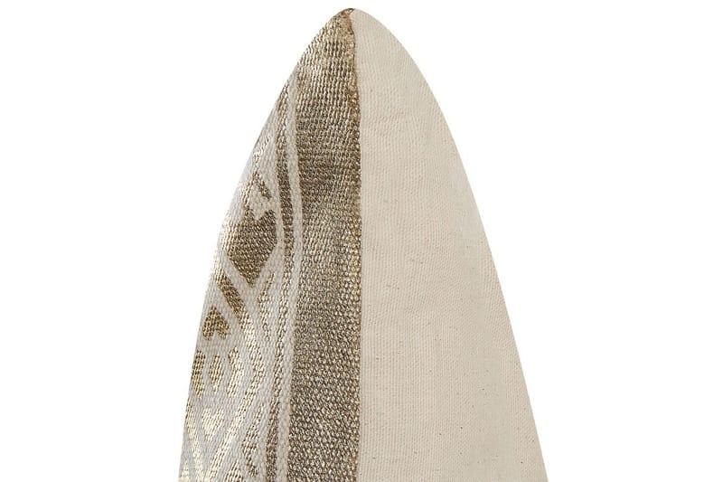 Prydnadskuddar Oujda set om 2 Guld - Guld - Textil & mattor - Filtar, kuddar & plädar - Utekudde