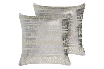 Prydnadskuddar Oujda set om 2 Silver