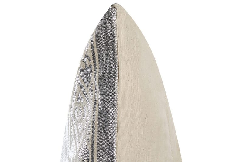 Prydnadskuddar Oujda set om 2 Silver - Silver - Textil & mattor - Filtar, kuddar & plädar - Utekudde