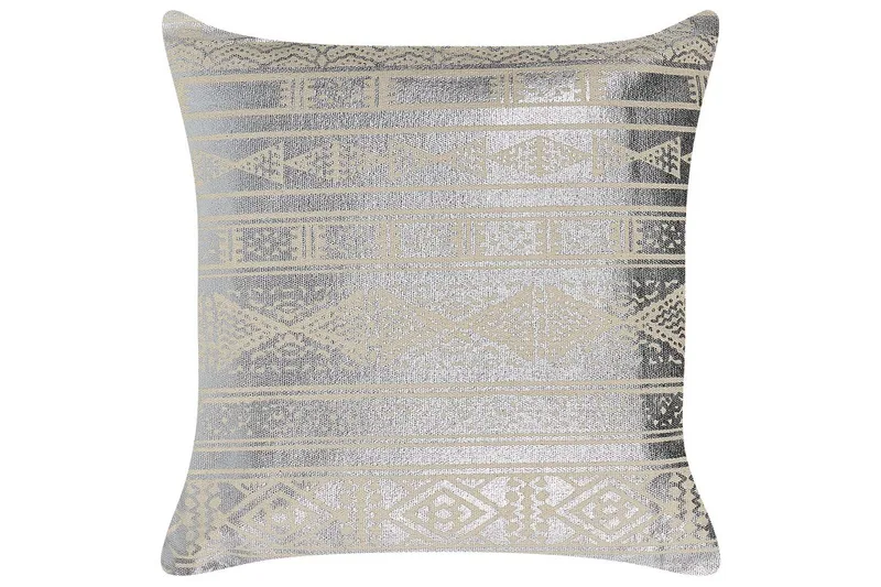 Prydnadskuddar Oujda set om 2 Silver - Silver - Textil & mattor - Filtar, kuddar & plädar - Utekudde