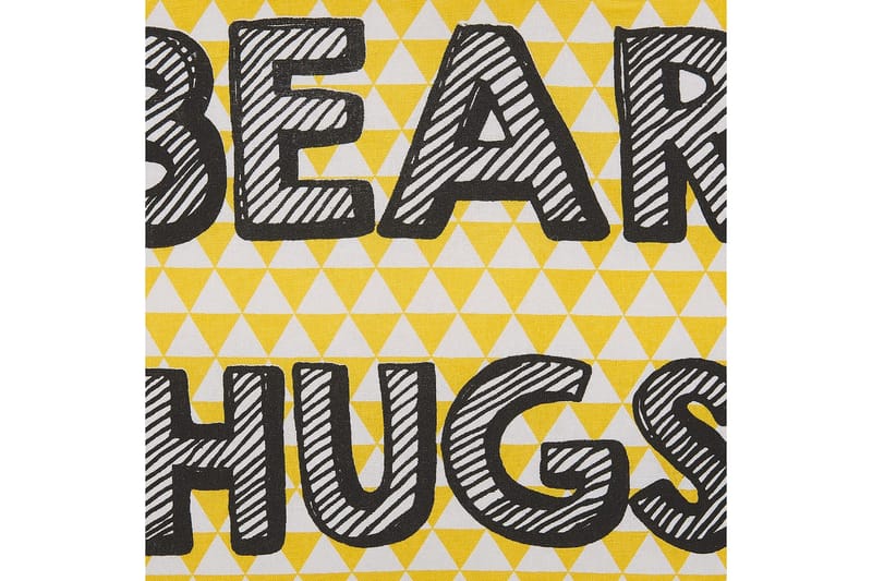 Prydnadskuddar Radzkot set om 2 Gul/Vit/Svart - Gul/Vit/Svart - Textil & mattor - Filtar, kuddar & plädar - Utekudde