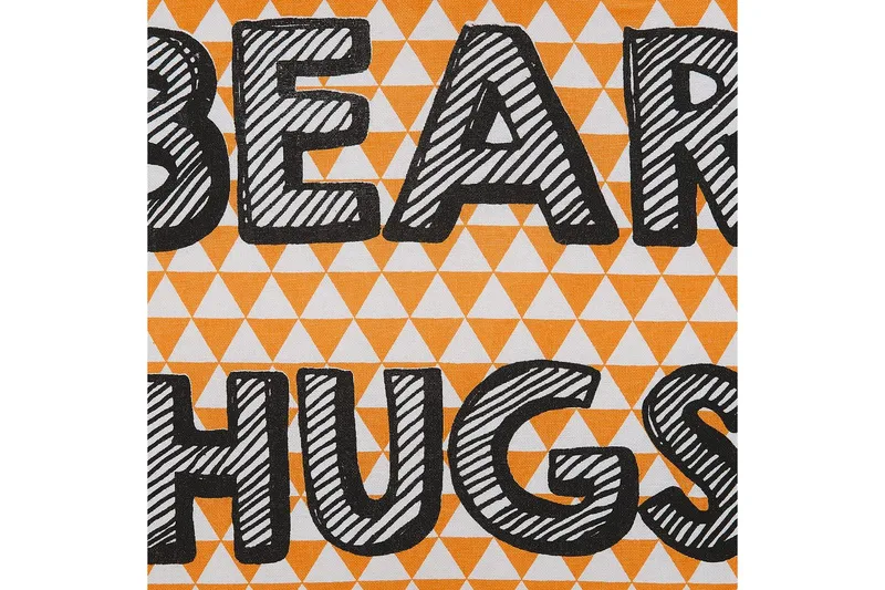 Prydnadskuddar Radzkot set om 2 Orange/Vit/Svart - Orange/Vit/Svart - Textil & mattor - Filtar, kuddar & plädar - Utekudde