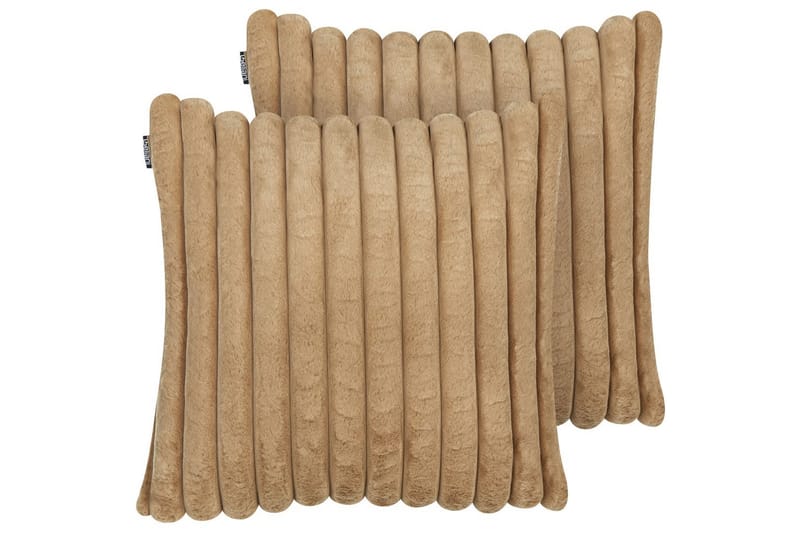 Prydnadskuddar Rakya set om 2 Brun - Brun - Textil & mattor - Filtar, kuddar & plädar - Utekudde