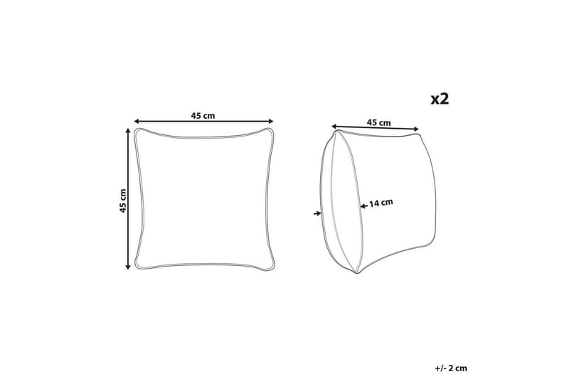 Prydnadskuddar Rochea set om 2 - Textil & mattor - Filtar, kuddar & plädar - Prydnadskudde & kuddfodral