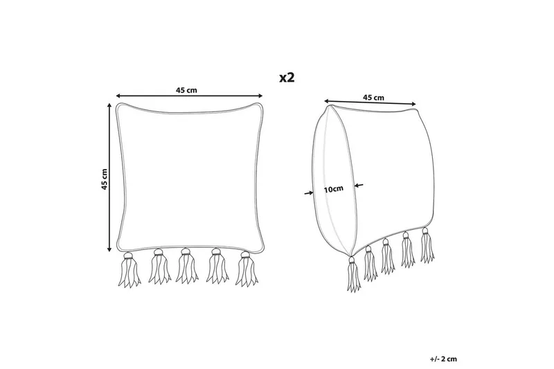 Prydnadskuddar Sambucus set om 2 - Textil & mattor - Filtar, kuddar & plädar - Prydnadskudde & kuddfodral