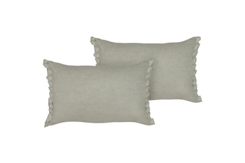 Prydnadskuddar Sassafras set om 2 Grå - Grå - Textil & mattor - Filtar, kuddar & plädar - Prydnadskudde & kuddfodral