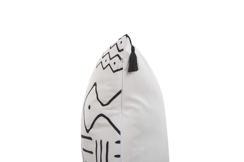 Prydnadskuddar Schefflera set om 2 Fyrkantig - Fyrkantig - Textil & mattor - Filtar, kuddar & plädar - Utekudde