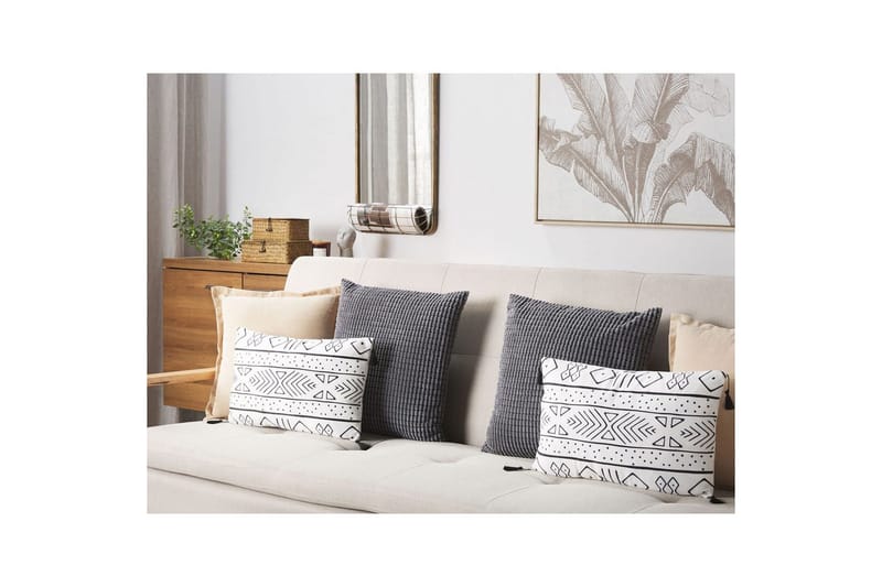 Prydnadskuddar Schefflera set om 2 Rektangulär - Rektangulär - Textil & mattor - Filtar, kuddar & plädar - Utekudde