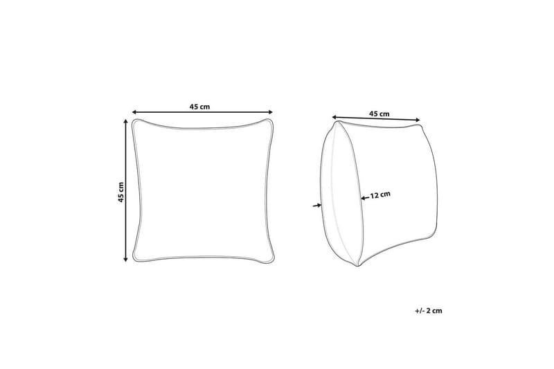 Prydnadskuddar Sebrine Fyrkantig - Fyrkantig - Textil & mattor - Filtar, kuddar & plädar - Prydnadskudde & kuddfodral