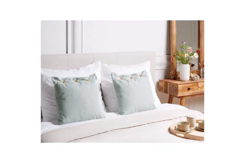 Prydnadskuddar Sebrine set om 2 Fyrkantig - Fyrkantig - Textil & mattor - Filtar, kuddar & plädar - Prydnadskudde & kuddfodral