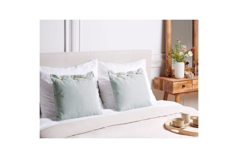 Prydnadskuddar Sebrine set om 2 Fyrkantig - Fyrkantig - Textil & mattor - Filtar, kuddar & plädar - Prydnadskudde & kuddfodral
