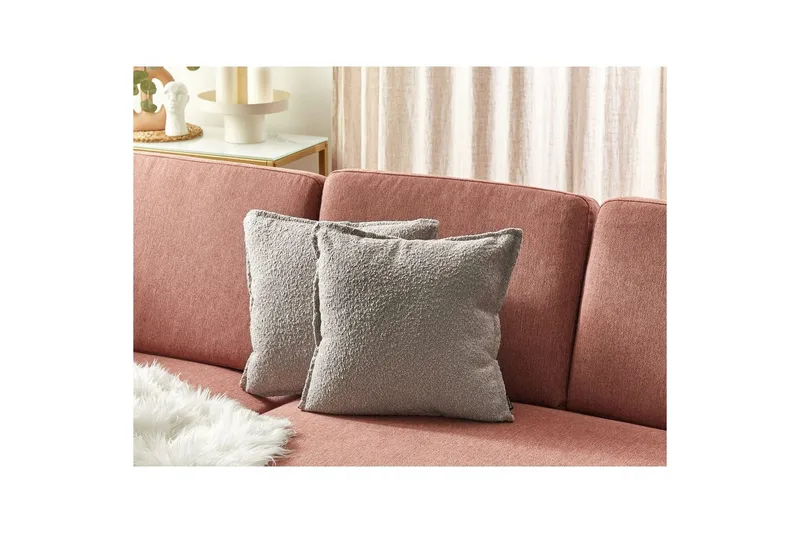 Prydnadskuddar Senecia set om 2 Beige - Beige - Textil & mattor - Filtar, kuddar & plädar - Prydnadskudde & kuddfodral