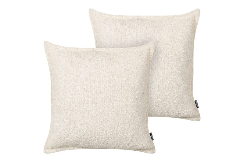 Prydnadskuddar Senecia set om 2 Ljusbeige - Ljusbeige - Textil & mattor - Filtar, kuddar & plädar - Prydnadskudde & kuddfodral