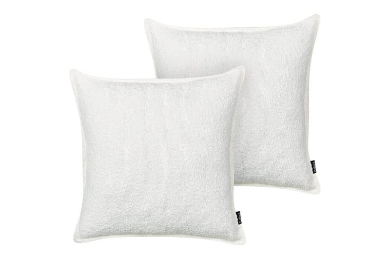 Prydnadskuddar Senecia set om 2 Vit, Vit