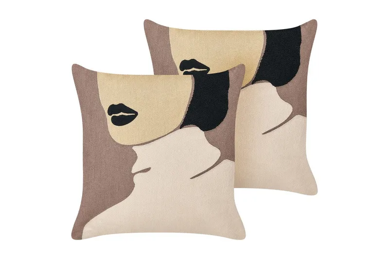 Prydnadskuddar Silphium set om 2, undefined