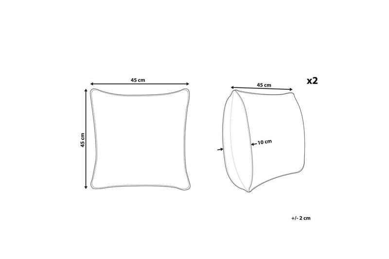 Prydnadskuddar Silphium set om 2 - Textil & mattor - Filtar, kuddar & plädar - Utekudde