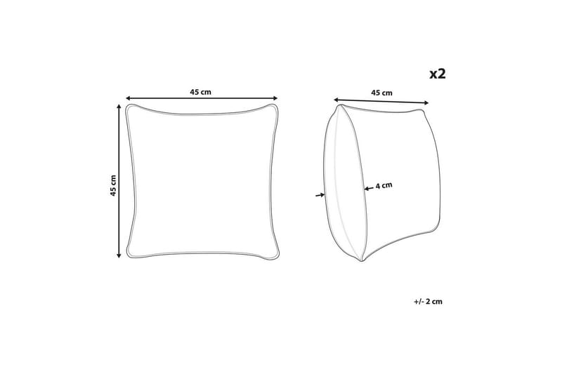 Prydnadskuddar Sitapur set om 2 - Textil & mattor - Filtar, kuddar & plädar - Prydnadskudde & kuddfodral