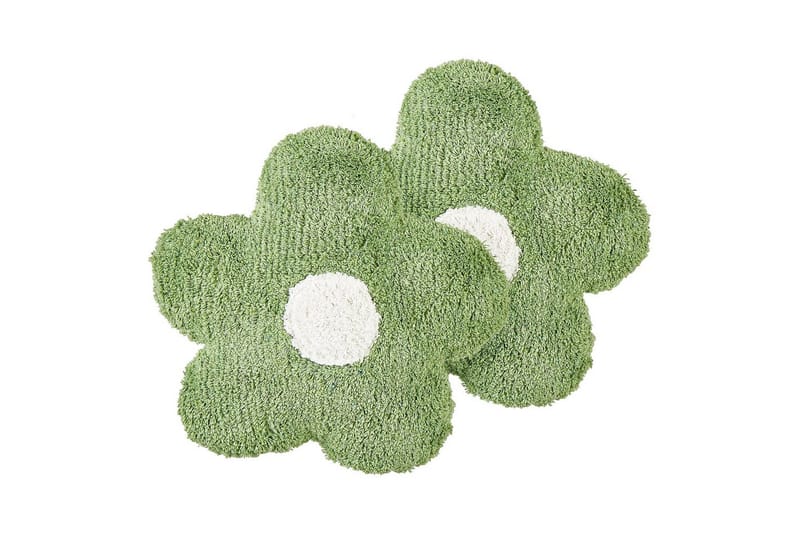 Prydnadskuddar Sorrel set om 2 Grön/Vit - Grön/Vit - Textil & mattor - Filtar, kuddar & plädar - Prydnadskudde & kuddfodral