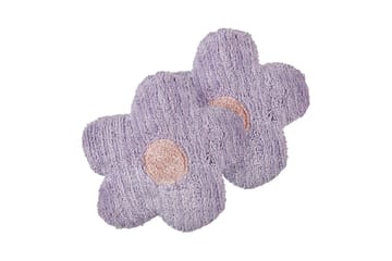 Prydnadskuddar Sorrel set om 2 Violett/Vit/Rosa