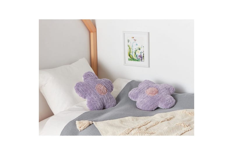 Prydnadskuddar Sorrel set om 2 Violett/Vit/Rosa - Violett/Vit/Rosa - Textil & mattor - Filtar, kuddar & plädar - Prydnadskudde & kuddfodral