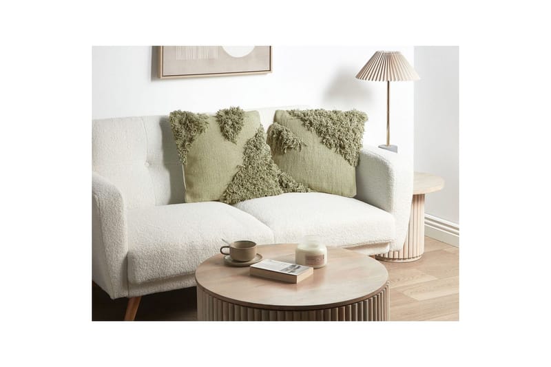 Prydnadskuddar Sourwood set om 2 Grön - Grön - Textil & mattor - Filtar, kuddar & plädar - Utekudde