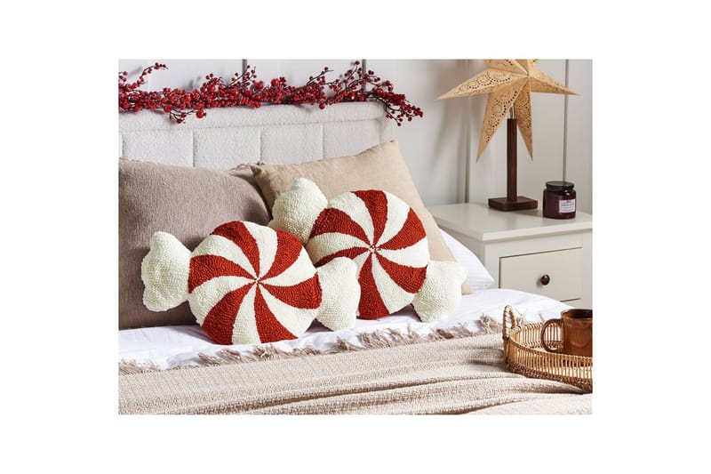 Prydnadskuddar Spiral Candy set om 2 - Textil & mattor - Filtar, kuddar & plädar - Utekudde