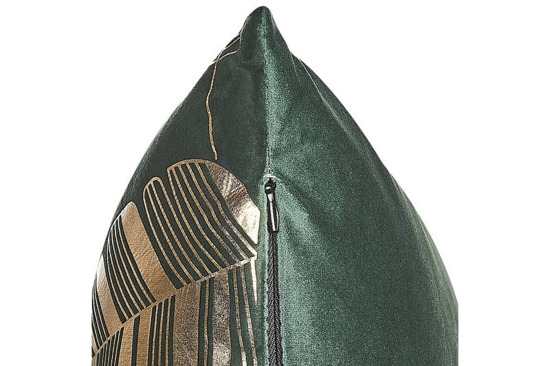 Prydnadskuddar Sunflower set om 2 Grön/guld - Grön/guld - Textil & mattor - Filtar, kuddar & plädar - Utekudde