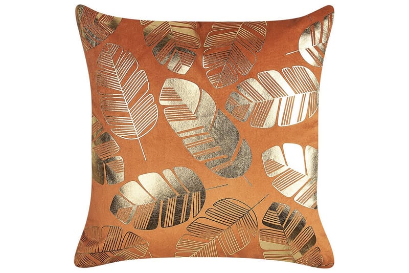 Prydnadskuddar Sunflower set om 2 Orange/guld - Orange/guld - Textil & mattor - Filtar, kuddar & plädar - Utekudde