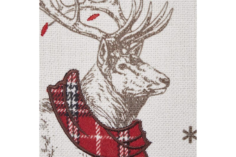 Prydnadskuddar Sven set om 2 Vit/Röd, Rektangulär - Vit/Röd, Rektangulär - Textil & mattor - Filtar, kuddar & plädar - Utekudde