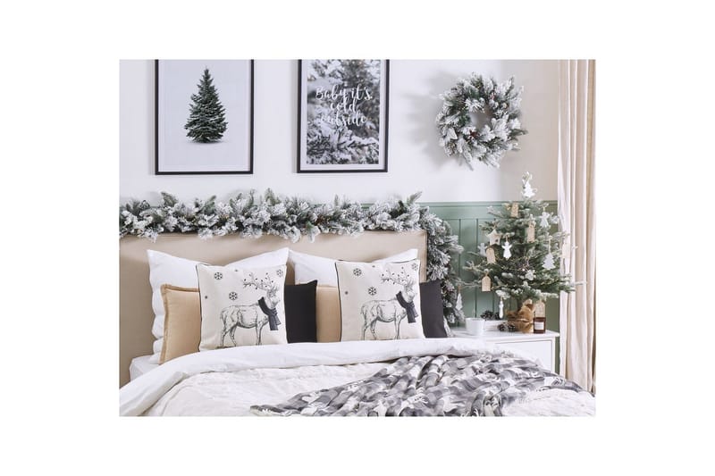 Prydnadskuddar Sven set om 2 Vit/Svart, Fyrkantig - Vit/Svart, Fyrkantig - Textil & mattor - Filtar, kuddar & plädar - Utekudde