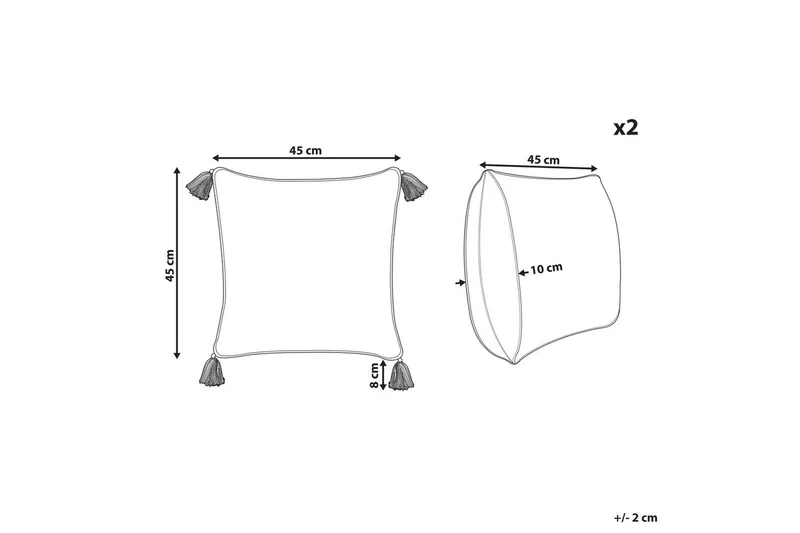 Prydnadskuddar Syringa set om 2 - Textil & mattor - Filtar, kuddar & plädar - Prydnadskudde & kuddfodral