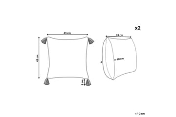 Prydnadskuddar Syringa set om 2 - Textil & mattor - Filtar, kuddar & plädar - Prydnadskudde & kuddfodral
