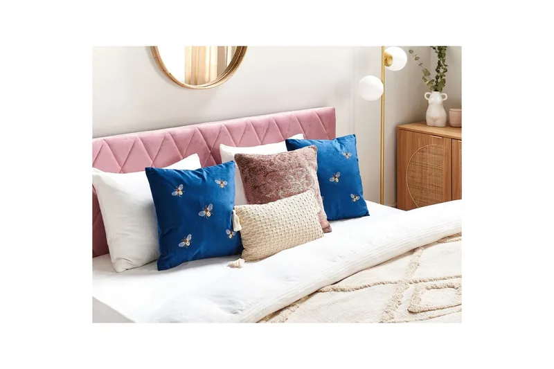 Prydnadskuddar Talinum set om 2 Blå/gul/brun/vit - Blå/gul/brun/vit - Textil & mattor - Filtar, kuddar & plädar - Utekudde