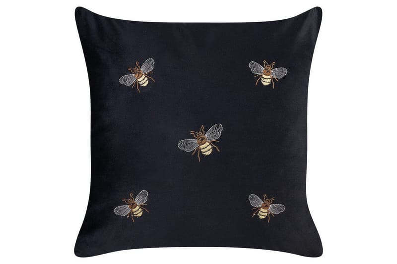 Prydnadskuddar Talinum set om 2 Svart/gul/brun/vit - Svart/gul/brun/vit - Textil & mattor - Filtar, kuddar & plädar - Utekudde