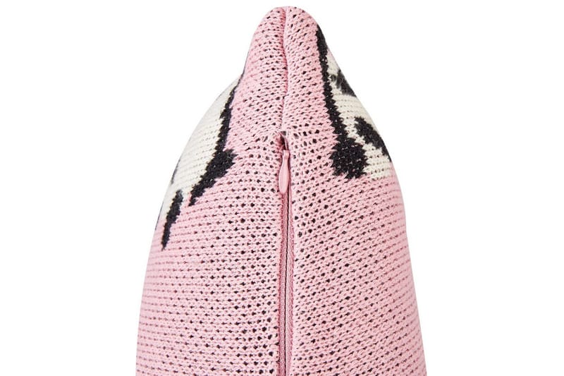 Prydnadskuddar Talokan set om 2 Rosa/svart/vit - Rosa/svart/vit - Textil & mattor - Filtar, kuddar & plädar - Utekudde