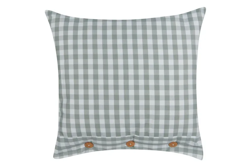 Prydnadskuddar Talya Mintgrönt/vitt/ljust trä, Fyrkantig, Mintgrönt/vitt/ljust trä, Fyrkantig