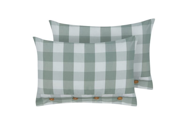 Prydnadskuddar Tamnine set om 2 Mintgrön/Vit, Rektangulär - Mintgrön/Vit, Rektangulär - Textil & mattor - Filtar, kuddar & plädar - Prydnadskudde & kuddfodral